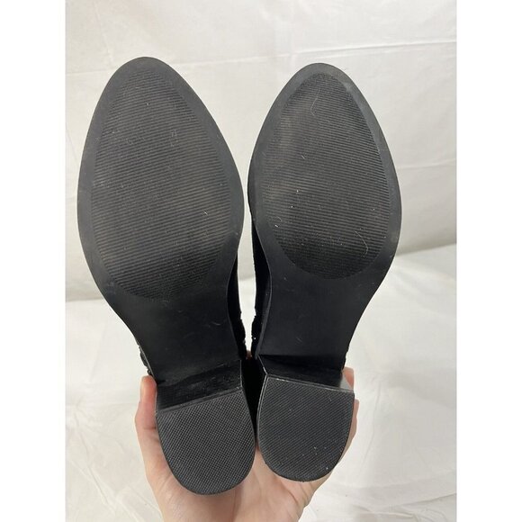 Report  Studded Sandy Heeled Ankle Booties Size 8 - Picture 4 of 12